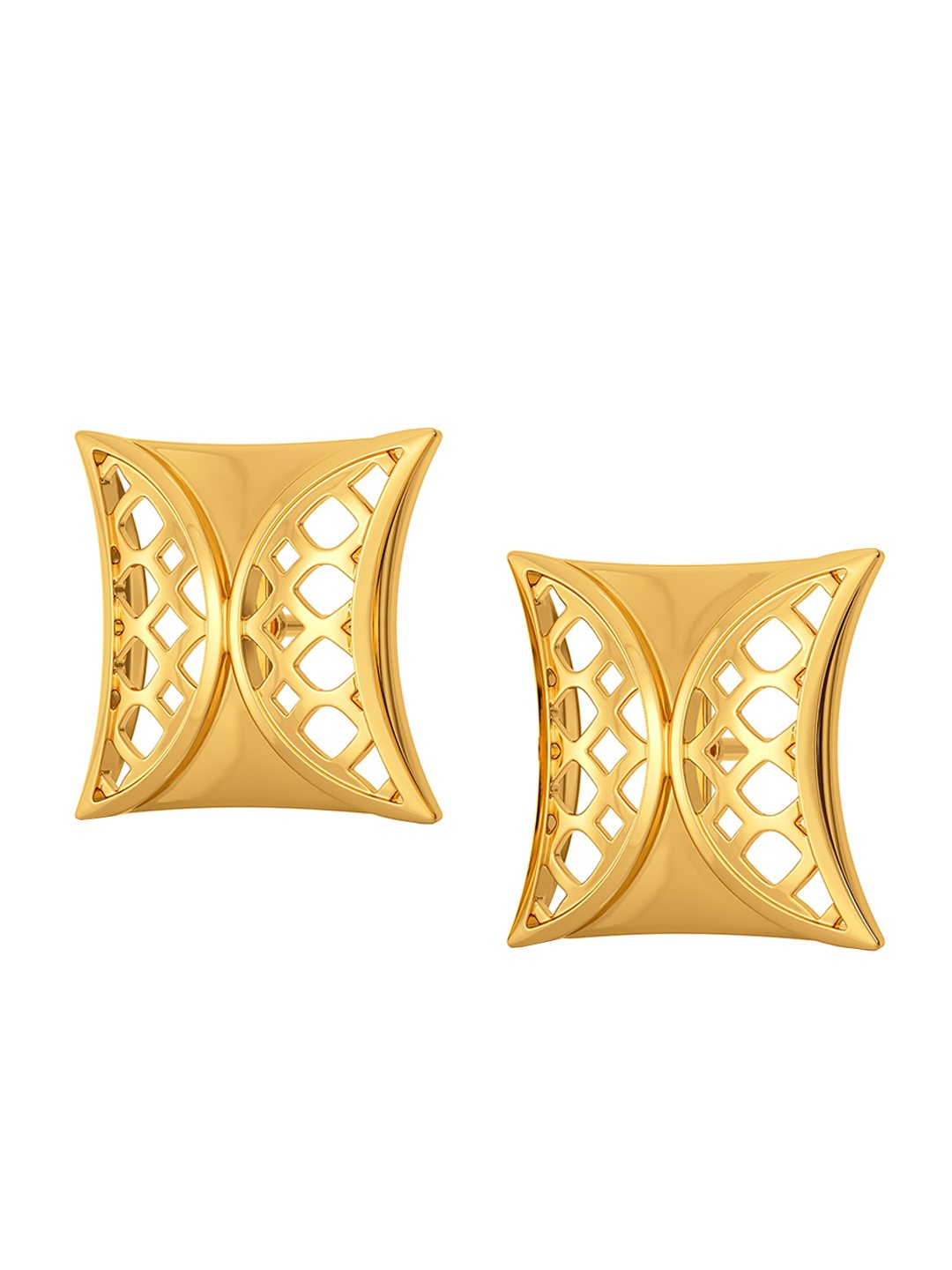 

MELORRA Breezy Blows 18KT Gold Earrings-5.21gm