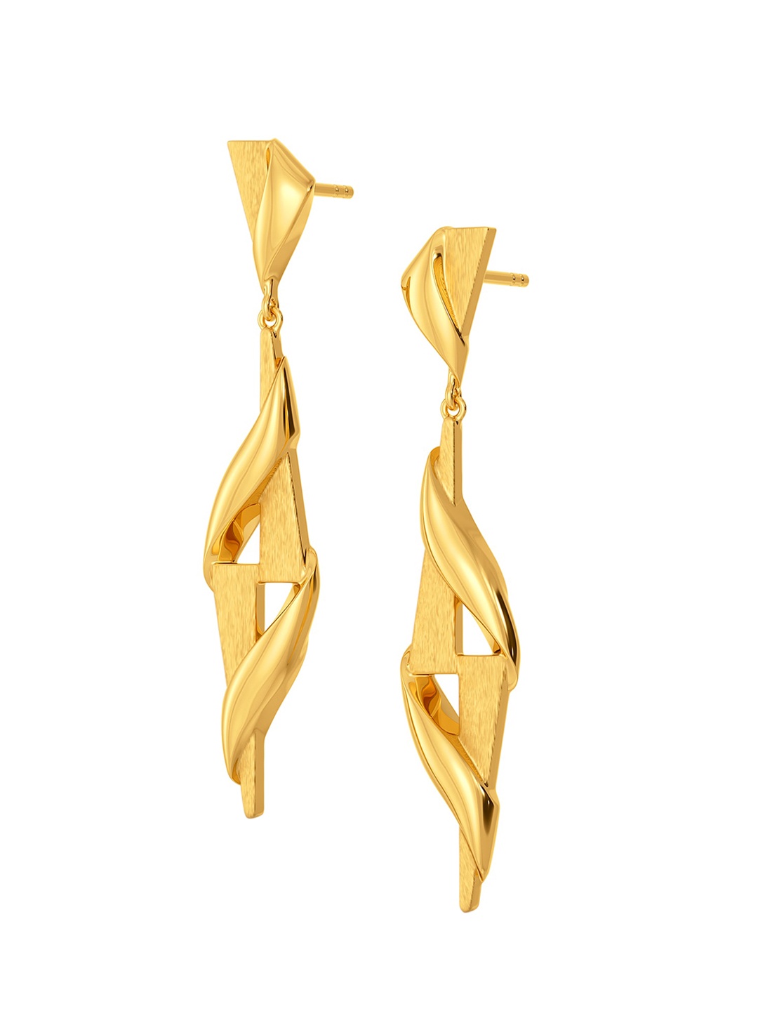

MELORRA Chief Chic 18KT Gold Drop Earrings- 6.48gm