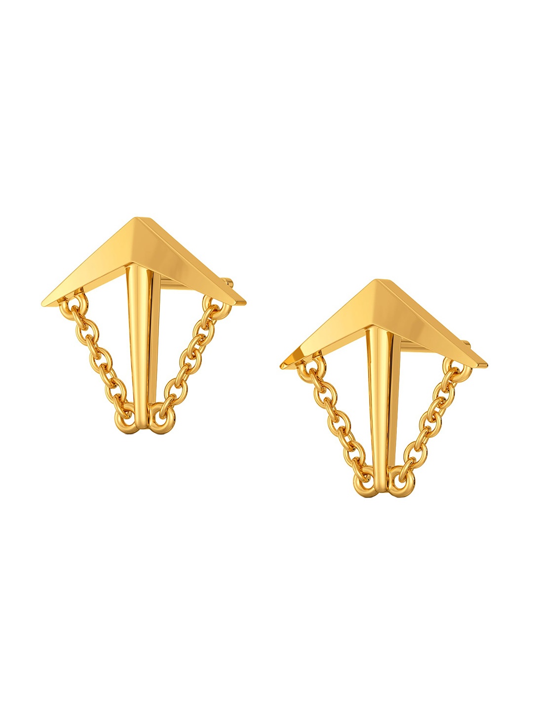 

MELORRA Chain Rebel 18KT Gold Earrings - 2.45 gm
