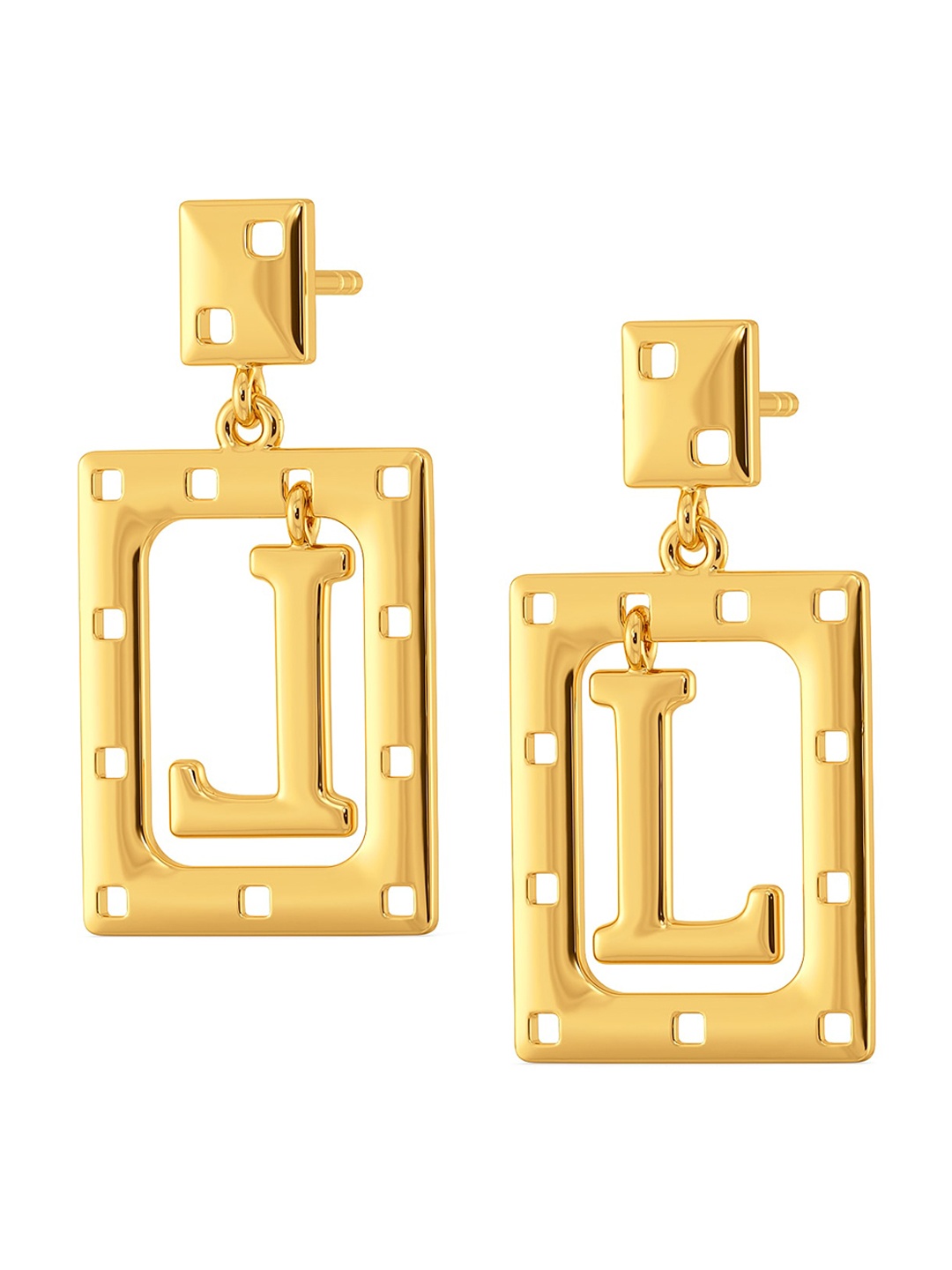 

MELORRA Love Forever 18KT Gold Drop Earrings- 4.81 gm