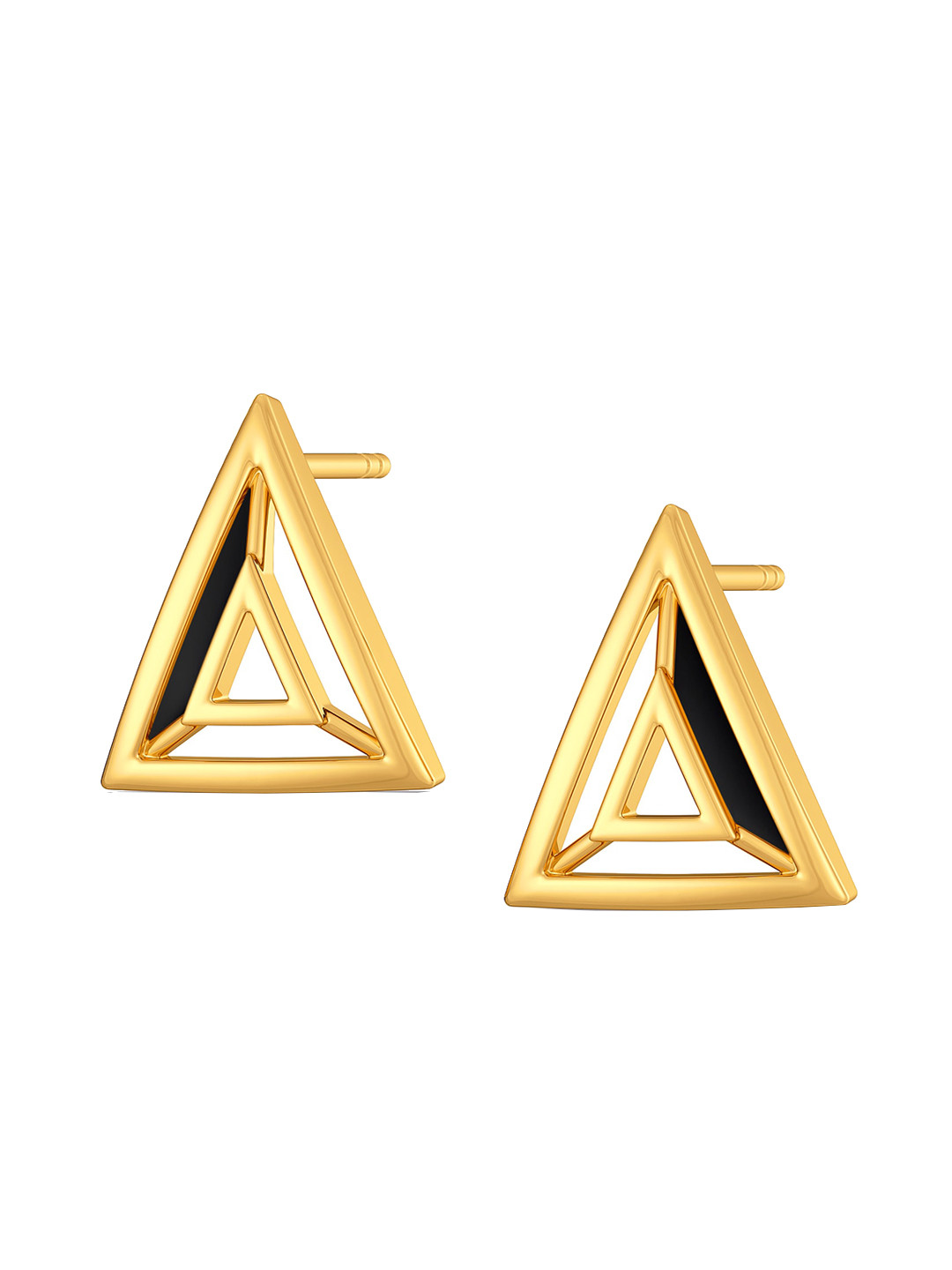 

MELORRA Trench to Toe 18KT Gold Stud Earring-3.25gm, Yellow