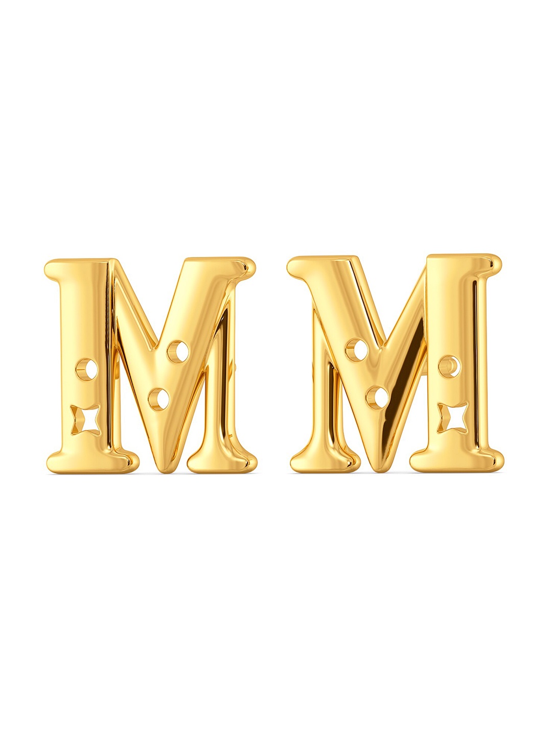 

MELORRA Moment of Magic 18KT Gold Stud Earrings- 3.65 gm