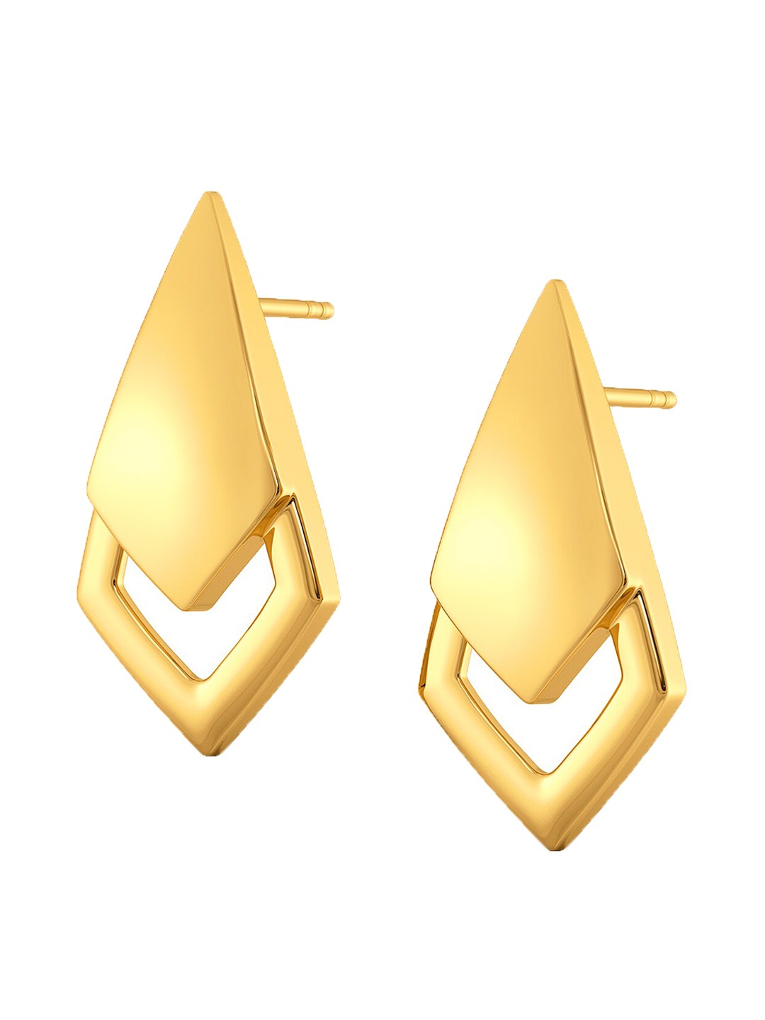 

MELORRA Curves On Fleek 18KT Gold Stud Earrings - 5.38 gm