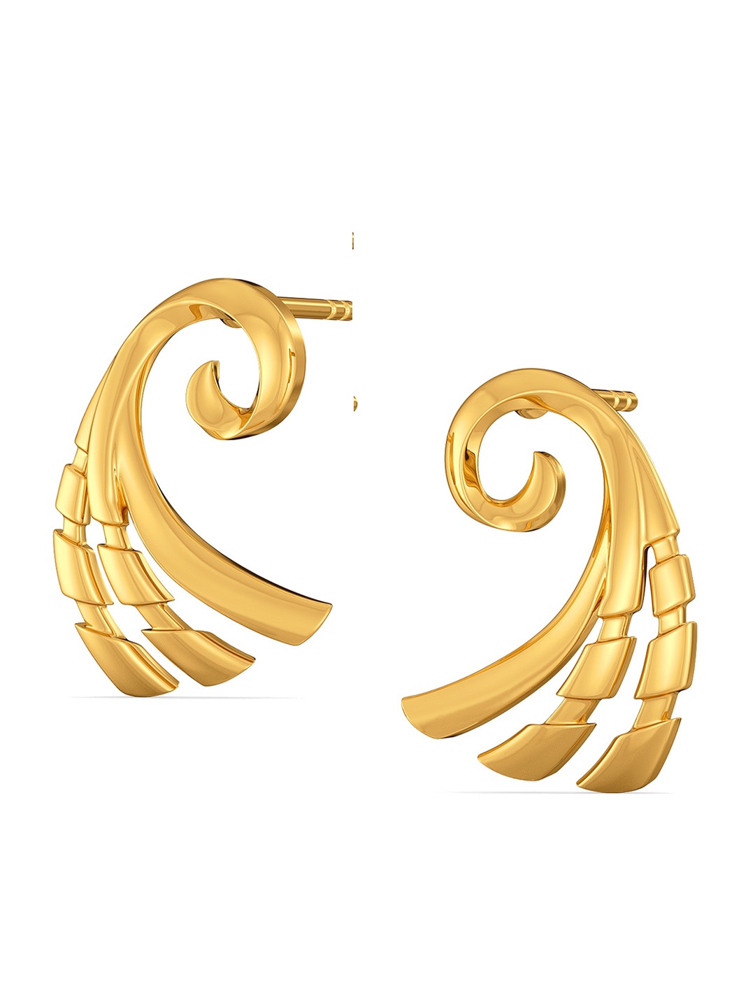 

MELORRA My Kinda Party 18KT Gold Stud Earrings- 3.3gm, Yellow