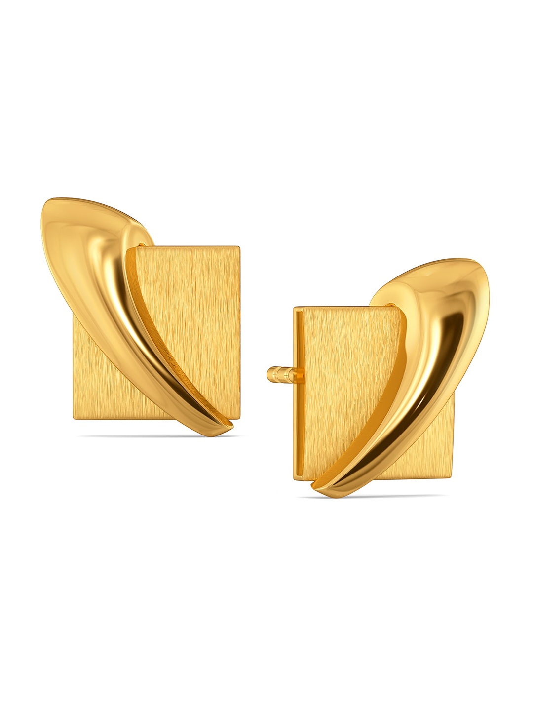

MELORRA Elevated Edge 18KT Gold Earrings - 4.23 gm