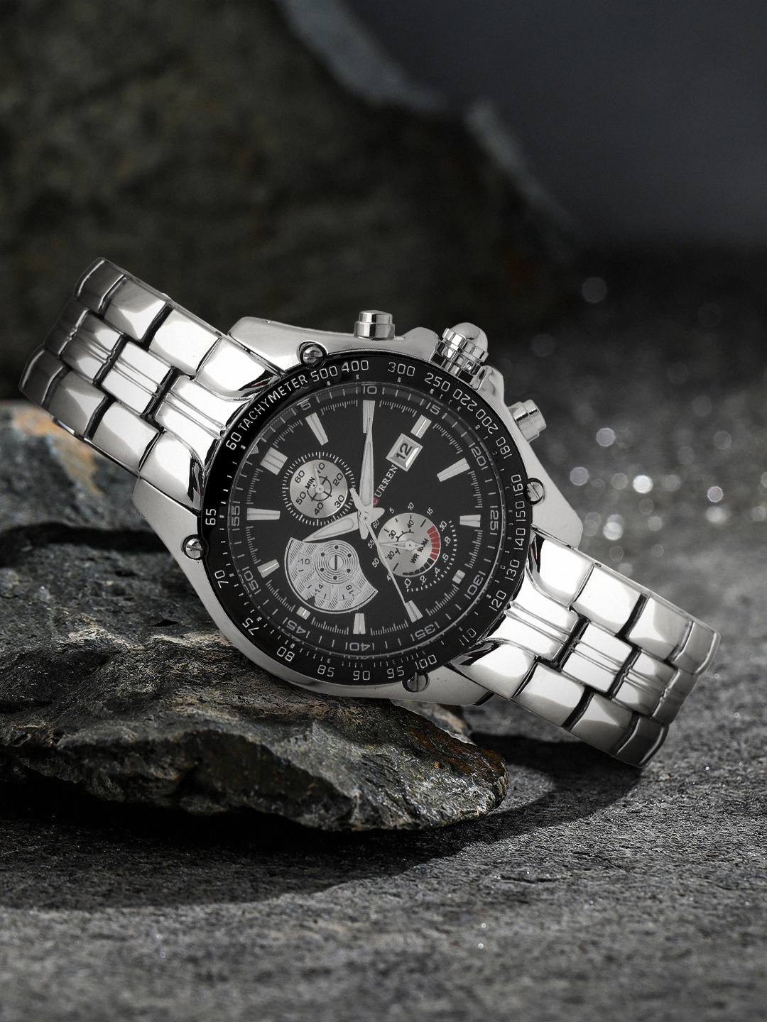 

Curren Men Black Analogue Watch 8083