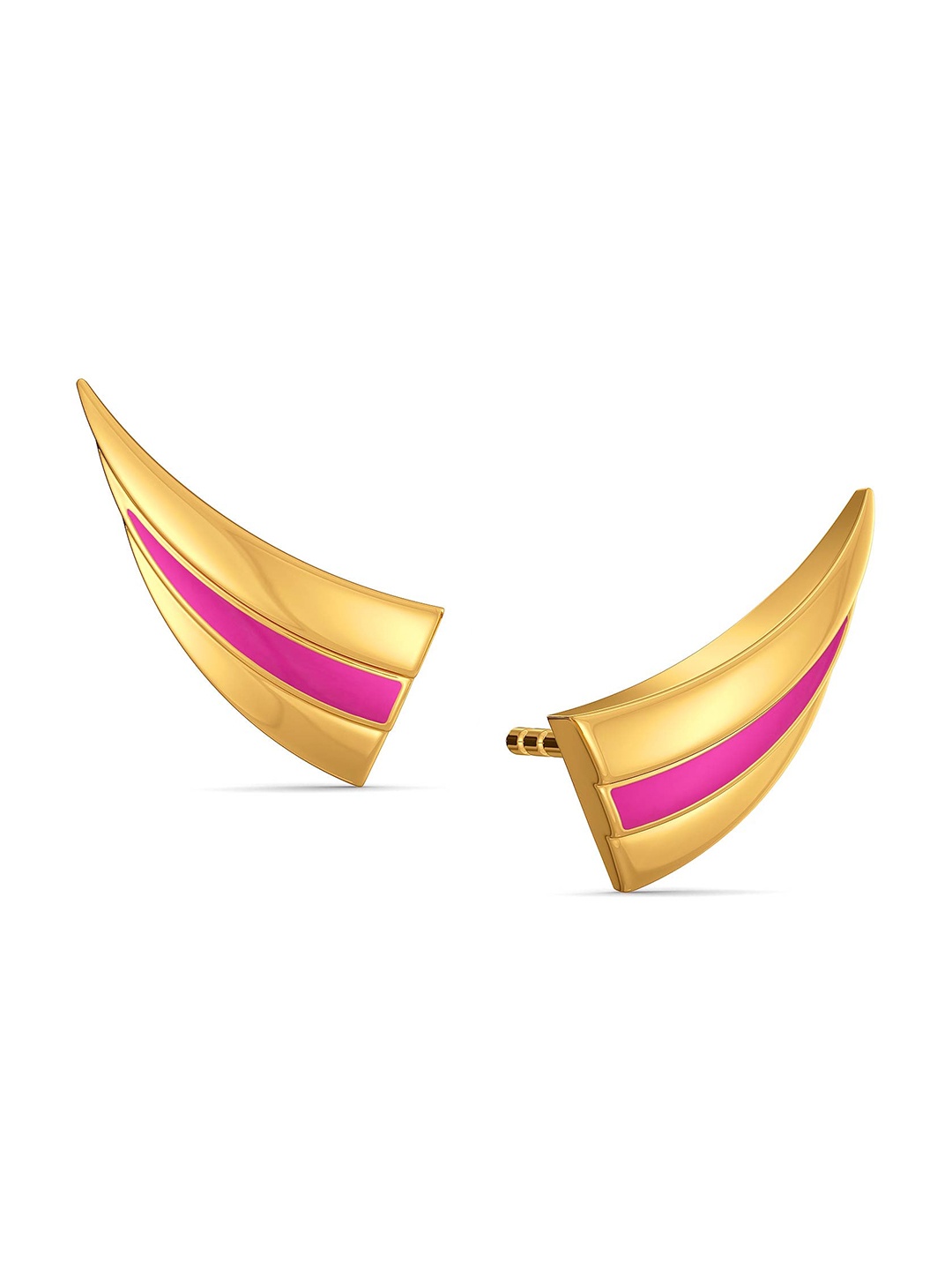 

MELORRA Club Fuchsia 18KT Gold Stud Earrings- 2.52 gm