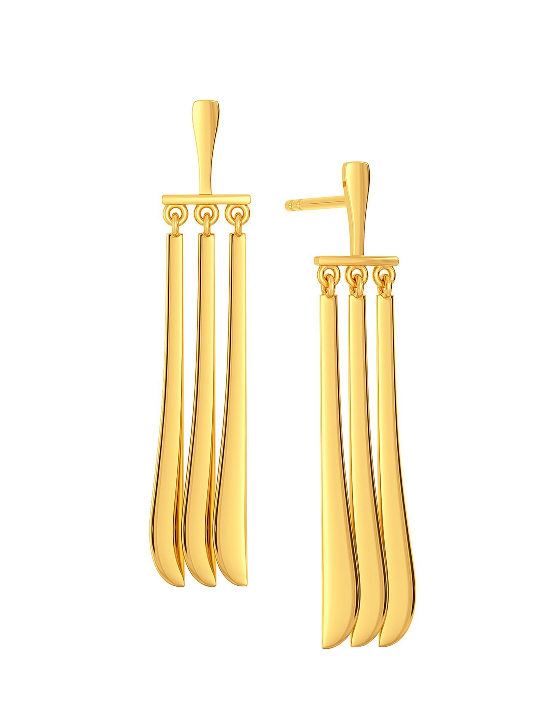 

MELORRA Funky Fringe 18KT Gold Earrings - 3.44 gm, Yellow