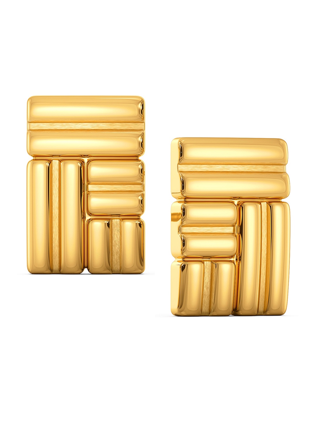 

MELORRA Pillow Portal 18KT Gold Stud Earrings-5.77gm