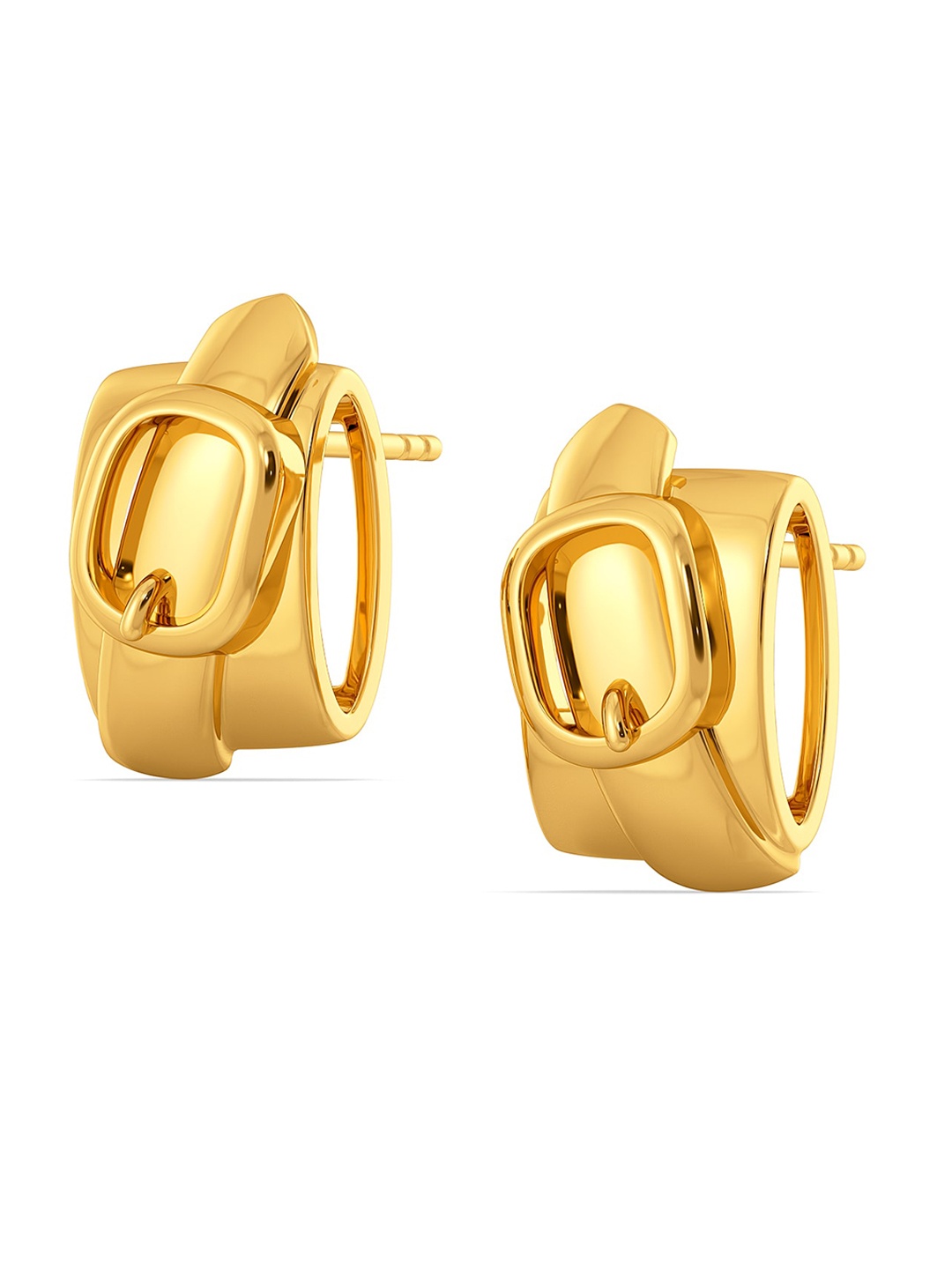 

MELORRA Flatter Me Belt 18KT Gold Stud Earrings- 6.49gm