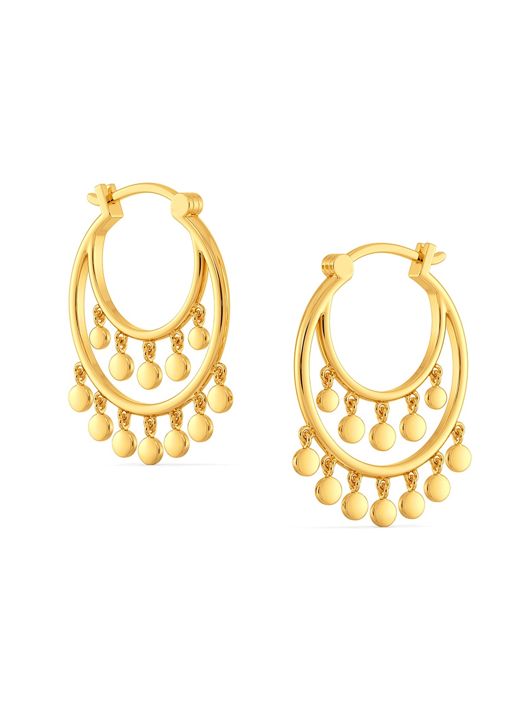 

MELORRA Golden Girls 18KT Gold Earrings - 6.6 gm