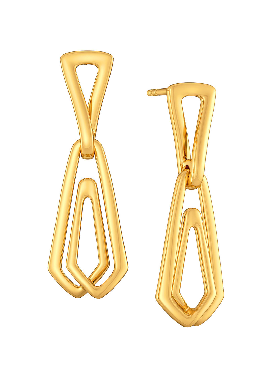 

MELORRA Bermuda Bae 18KT Gold Earrings-4.69gm, Yellow
