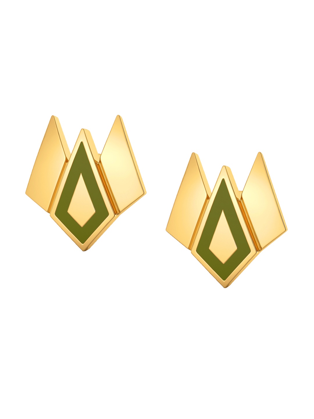 

MELORRA Bold Barracks 18KT Gold Earrings - 2.91 gm