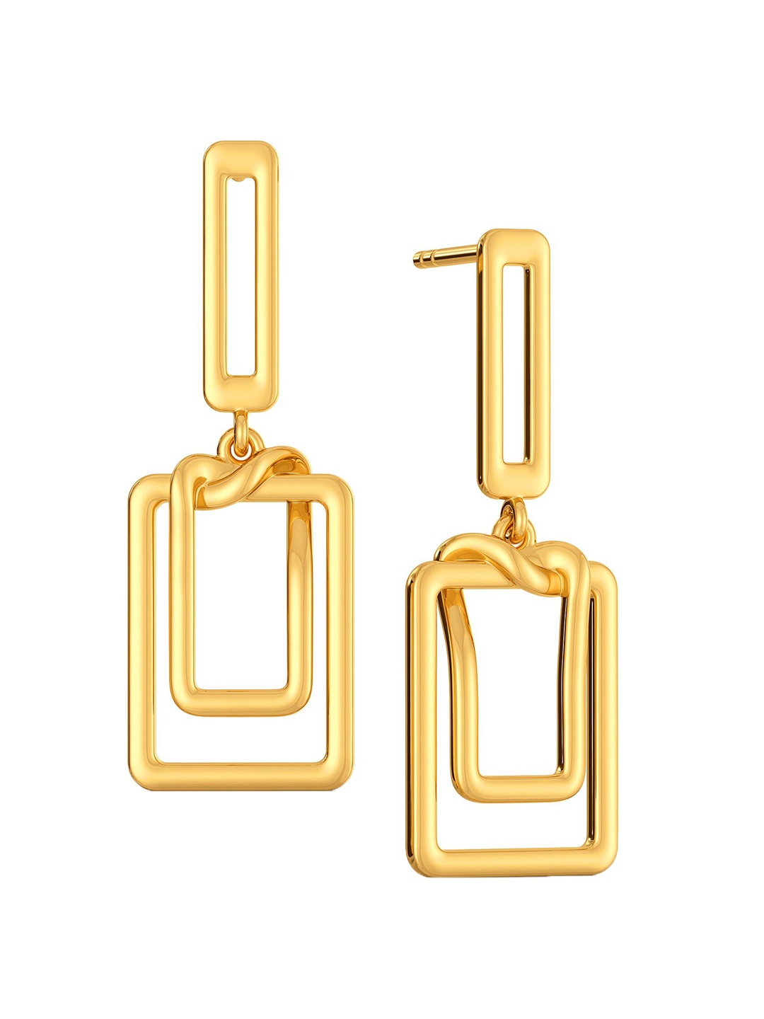 

MELORRA Clipped Formals 18KT Gold Drop Earrings- 4.0 gm