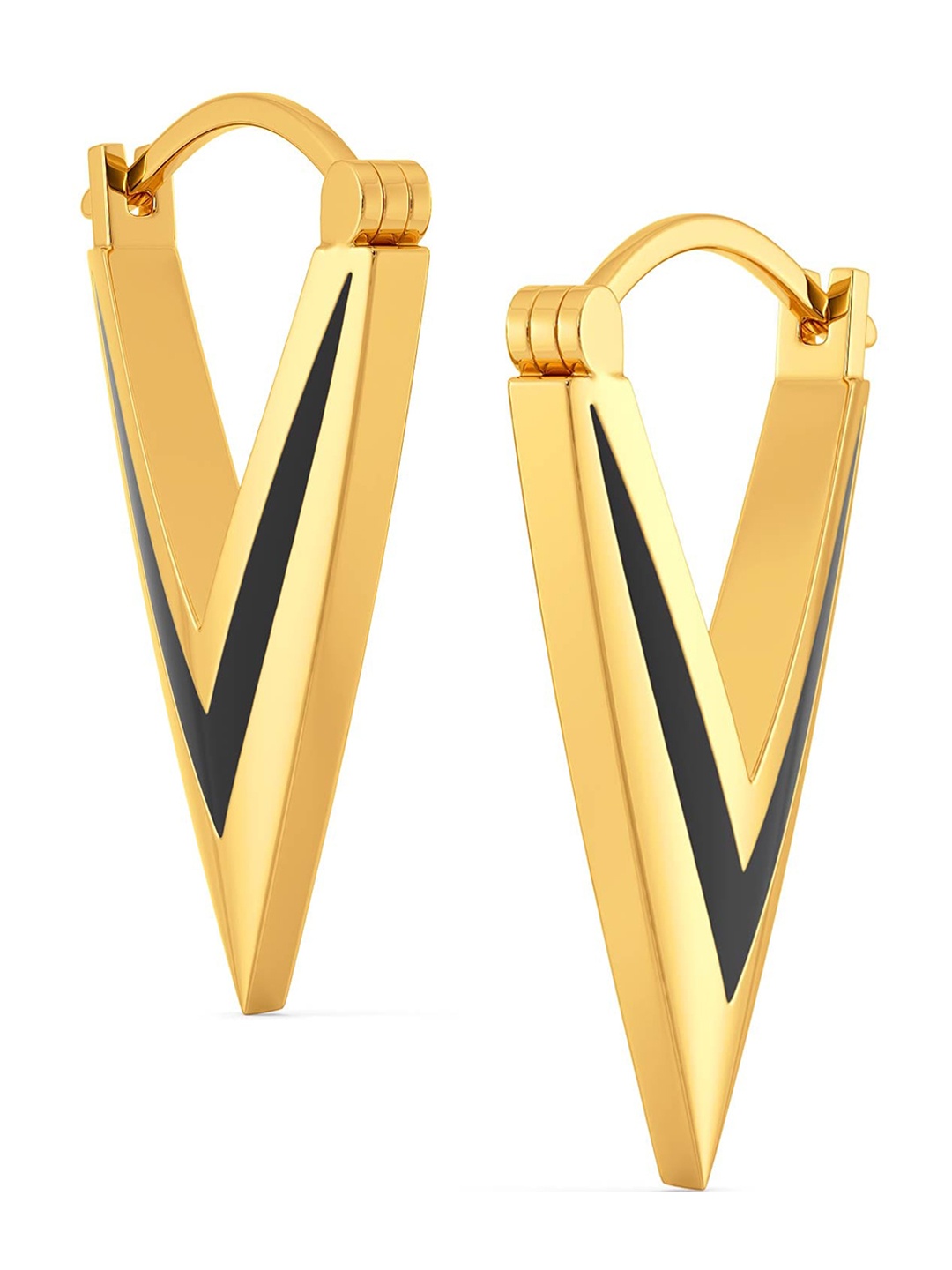 

MELORRA Trench Trials 18KT Gold Drop Earrings- 5.14 gm