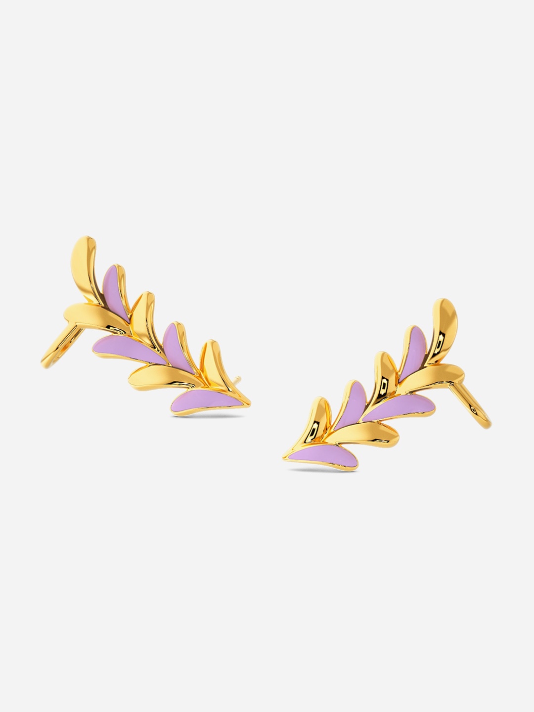 

MELORRA Braid O Lilac 18KT Gold Earrings - 5.16 gm