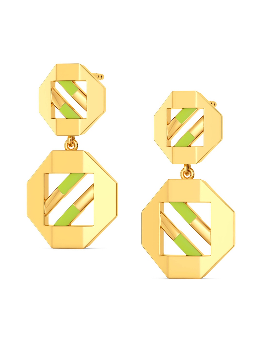 

MELORRA Neon Trip 18KT Gold Drop Earrings - 4.97 gm