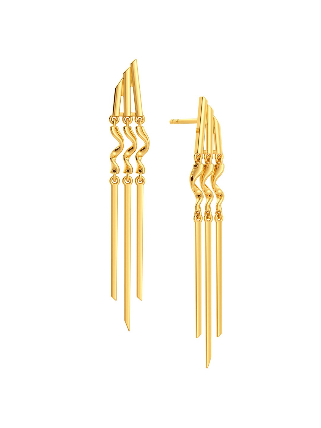 

MELORRA Fringe O Licious 18KT Gold Earrings-3.74gm