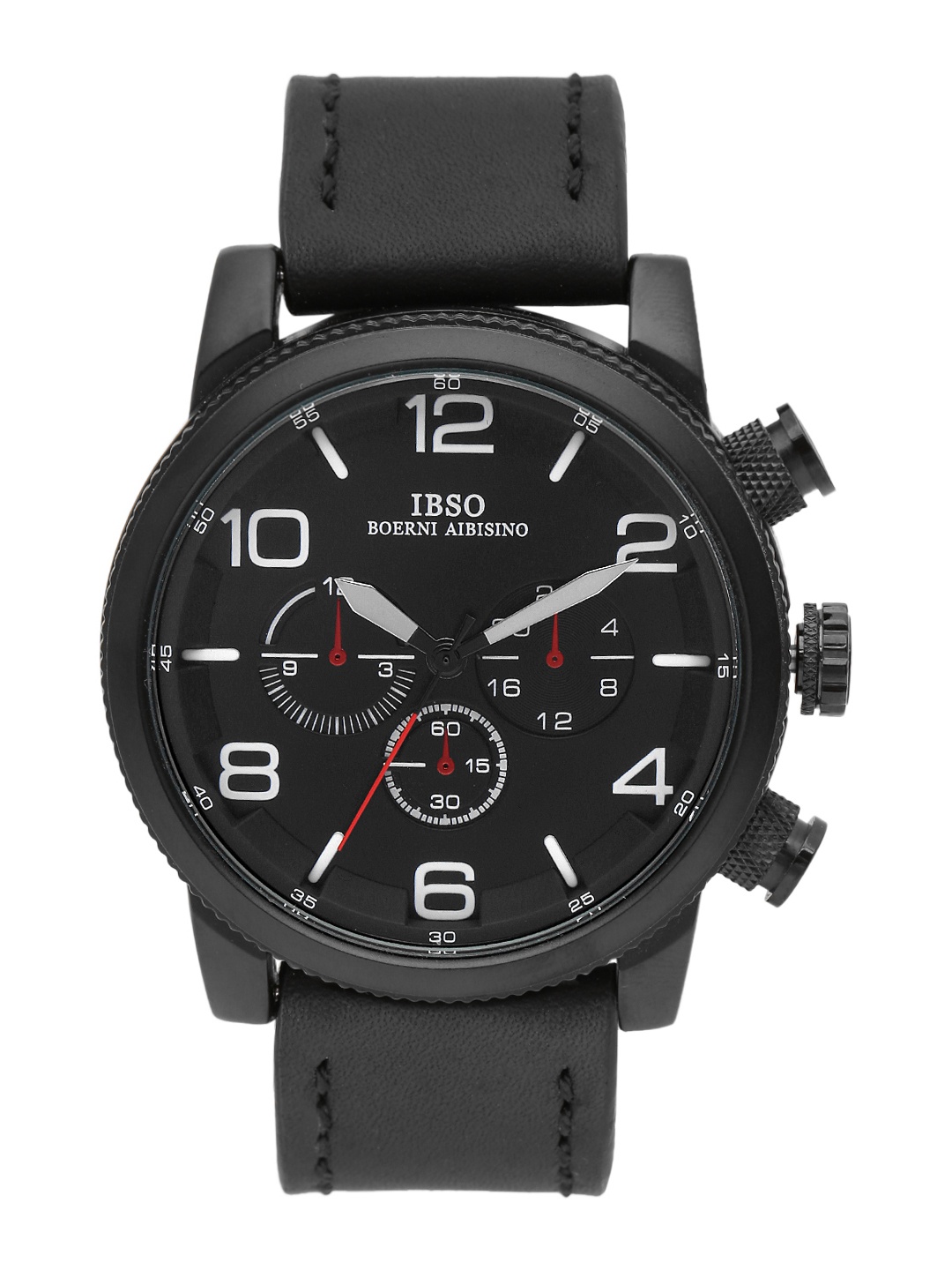 

IBSO Men Black Analogue Watch