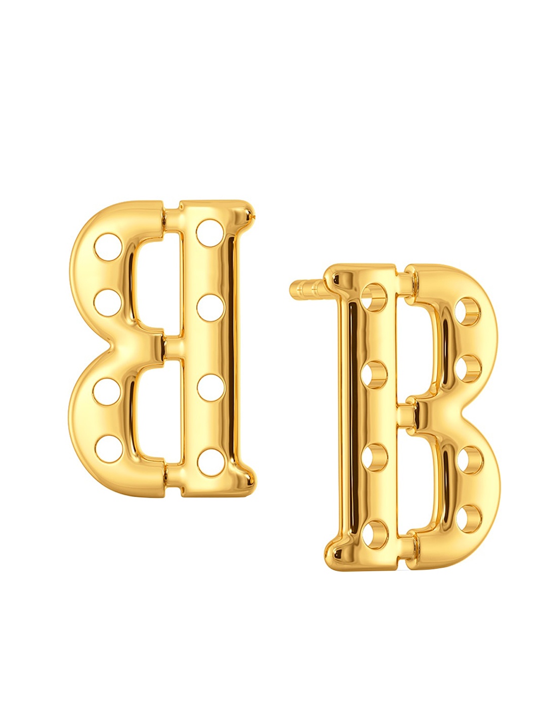 

MELORRA Being Adorable 18KT Gold Stud Earrings-2.49gm