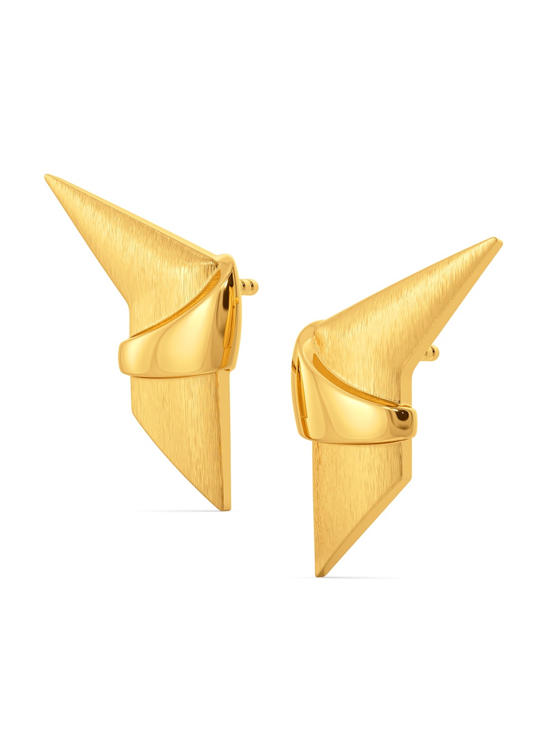 

MELORRA Strictly Business 18KT Gold Stud Earrings-3.66gm
