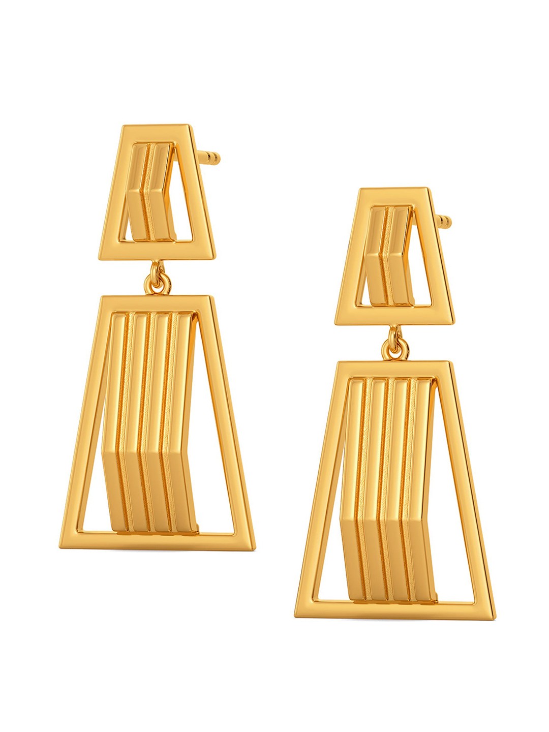 

MELORRA Strong Shoulders 18KT Gold Drop Earring -5.5 gm