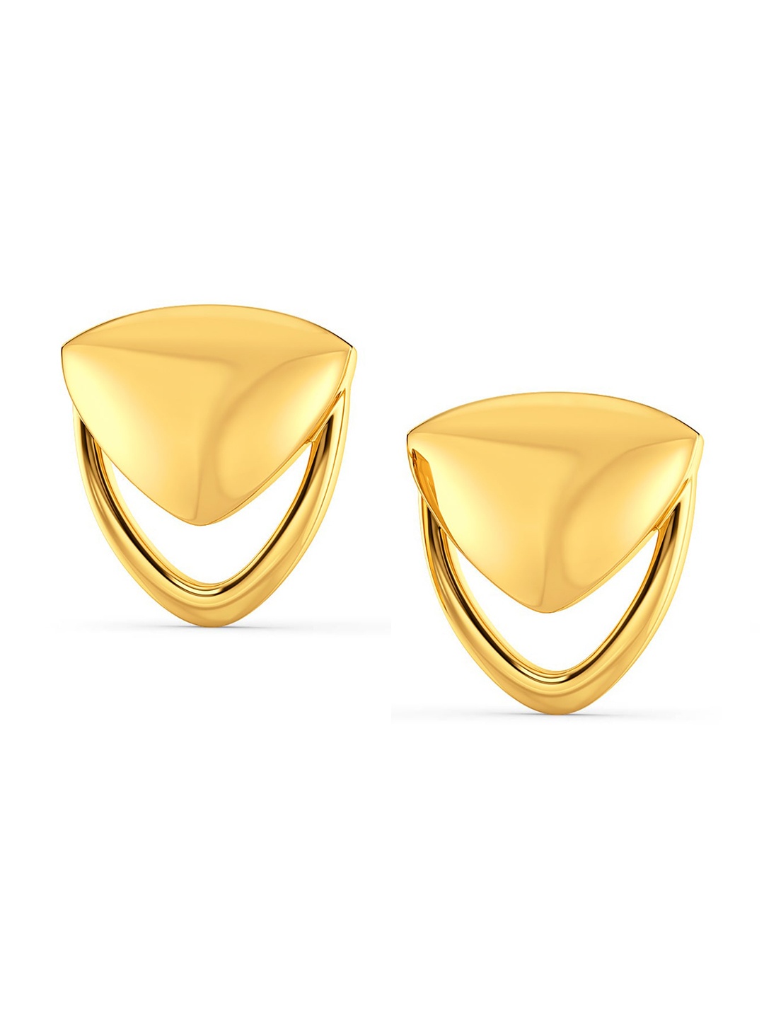 

MELORRA Seamlessly Sensual 18KT Gold Stud Earrings-4.31gm