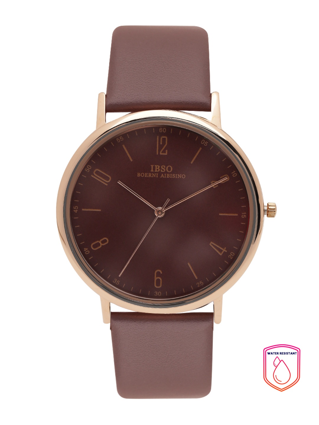 

IBSO Men Brown Dial & Brown Leather Straps Analogue Watch B2270GMR