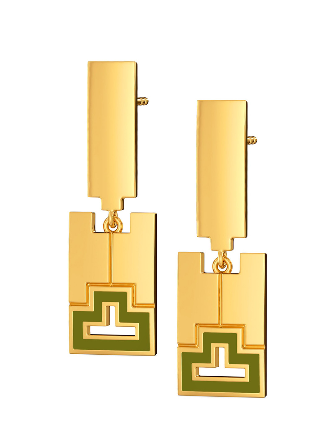 

MELORRA Boots N Buttons 18KT Gold Earrings - 5.52 gm