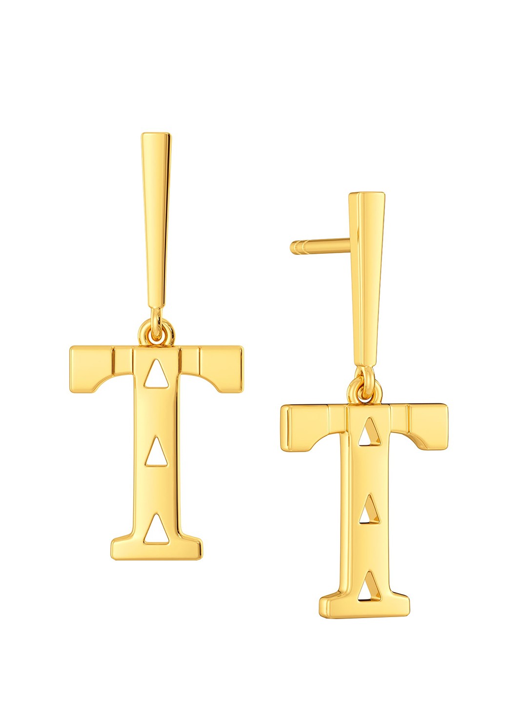 

MELORRA Tiger Stealth 18KT Gold Earrings - 3.2 gm