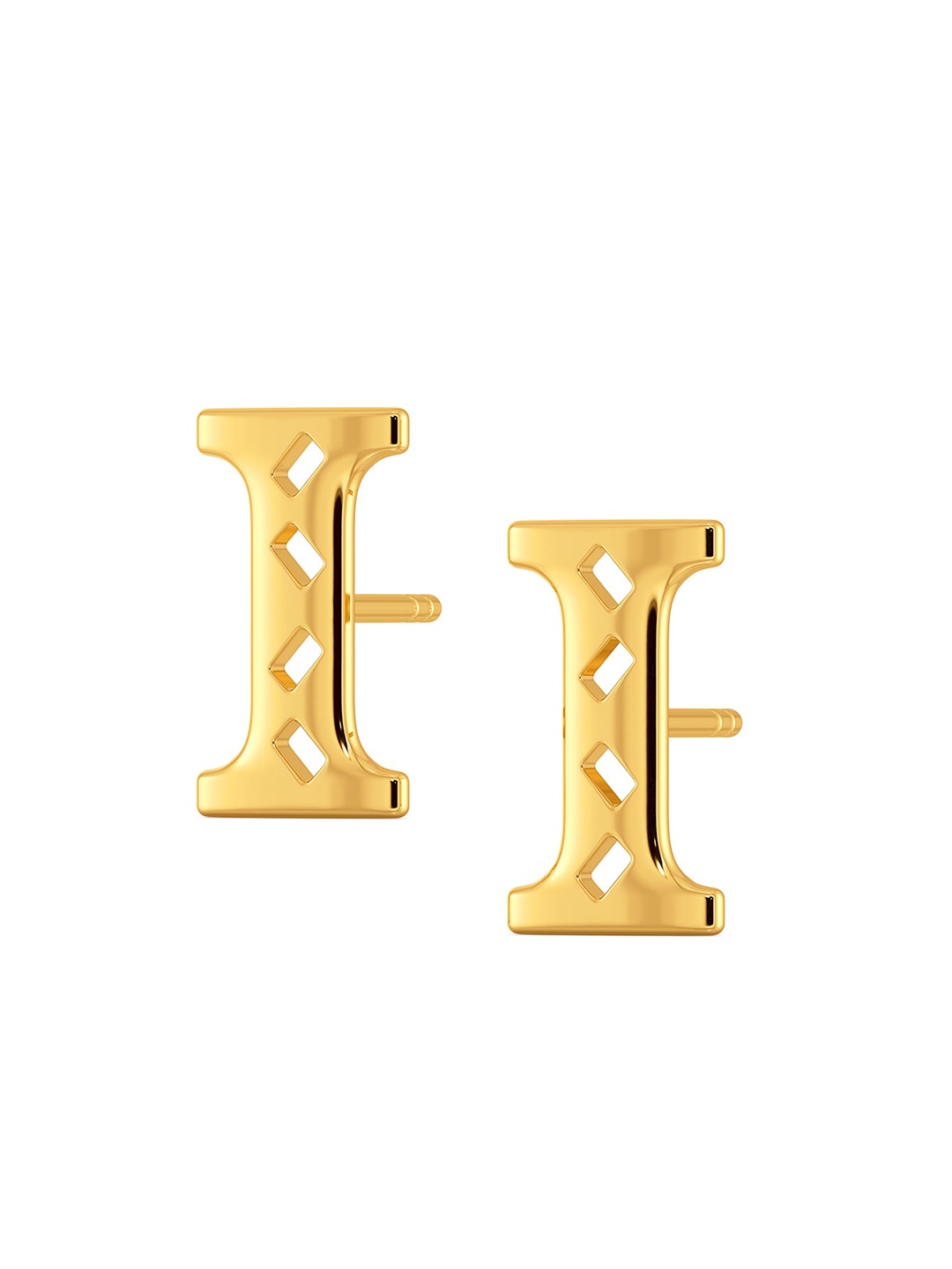 

MELORRA Ice Princess 18KT Gold Stud Earrings-1.99gm