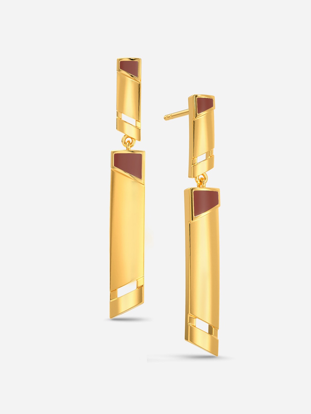

MELORRA Cinnamon Crowd 18KT Gold Drop Earring- 4.84gm, Yellow