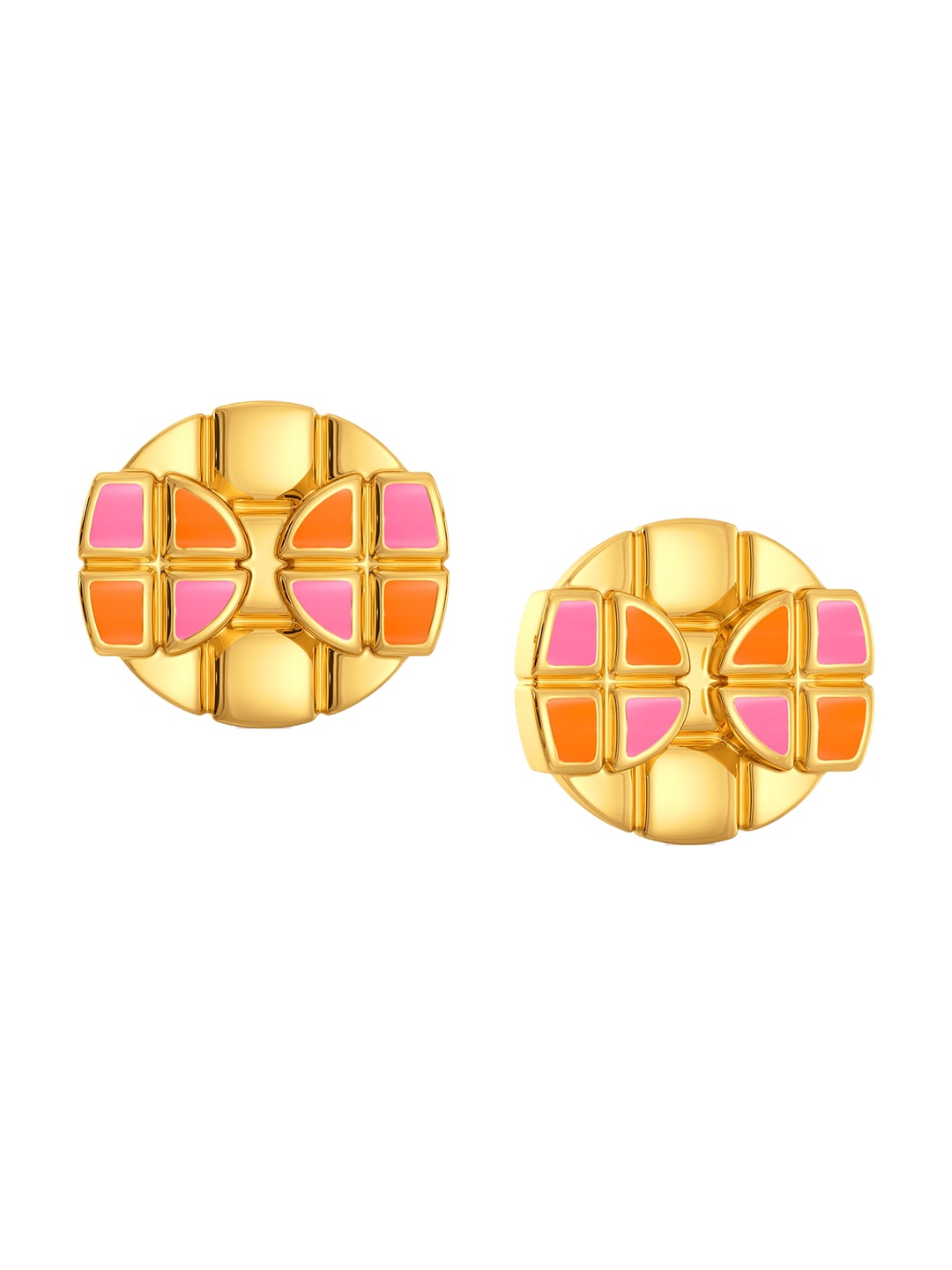 

MELORRA Digital Drama 18KT Gold Stud Earring - 5.5 gm