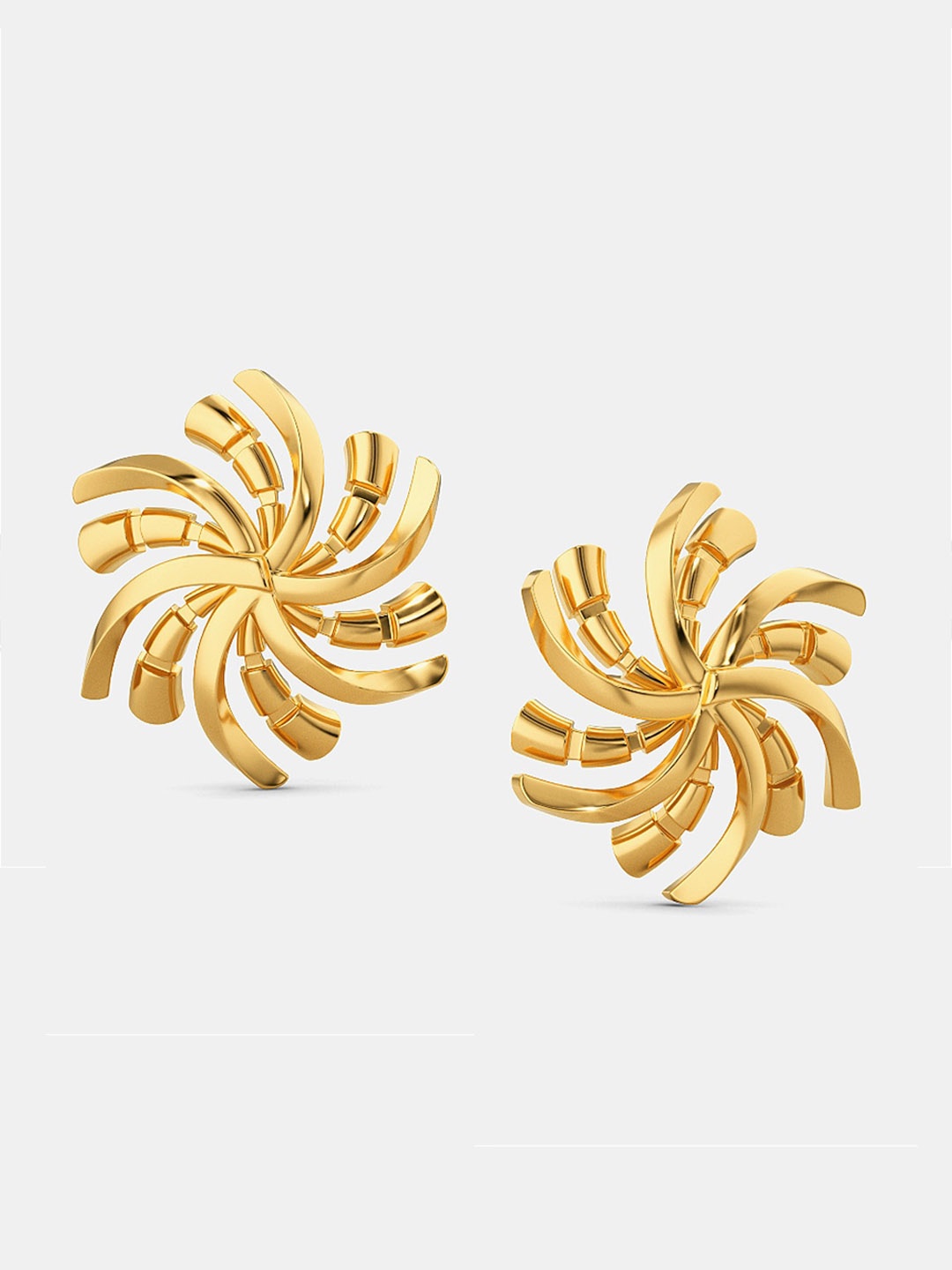 

MELORRA Disco Chic 18KT Gold Stud Earrings-4.09gm