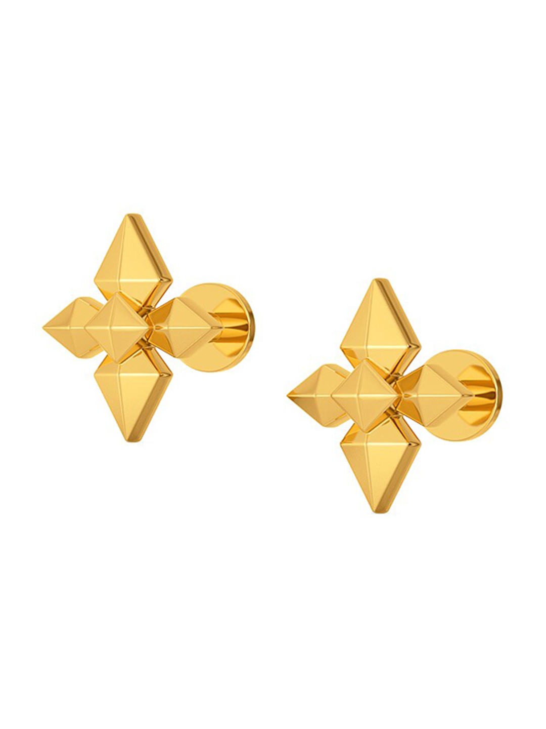 

MELORRA Star Avatar 18KT Gold Stud Earrings- 1.48 gm