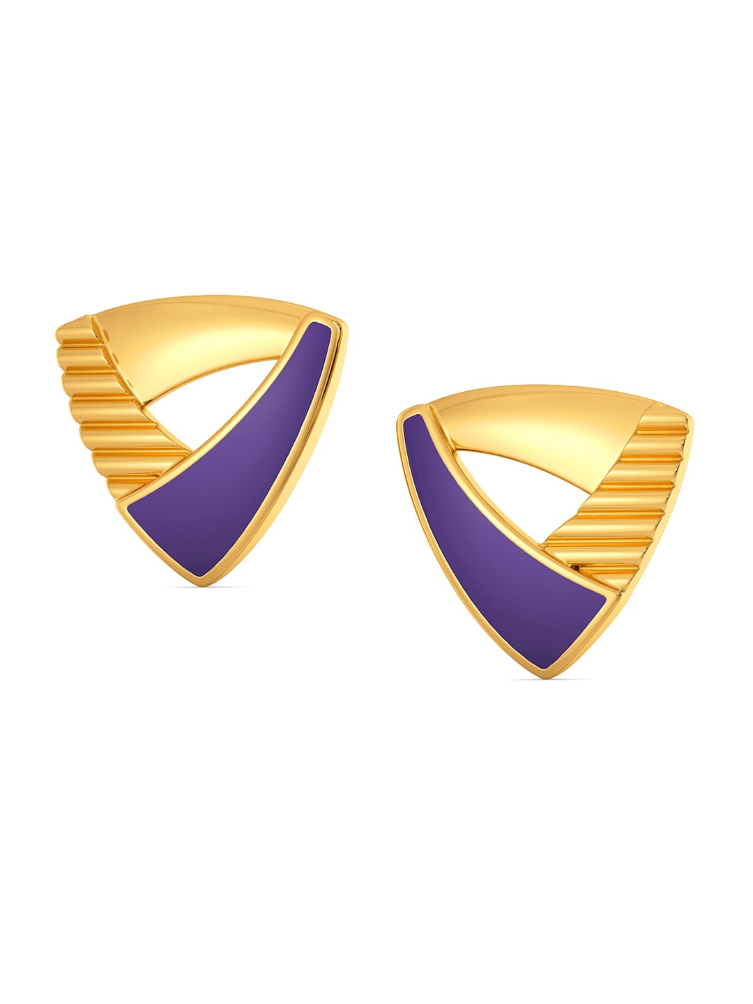 

MELORRA Dazzle Royale 18KT Gold Stud Earrings- 5.3gm, Yellow