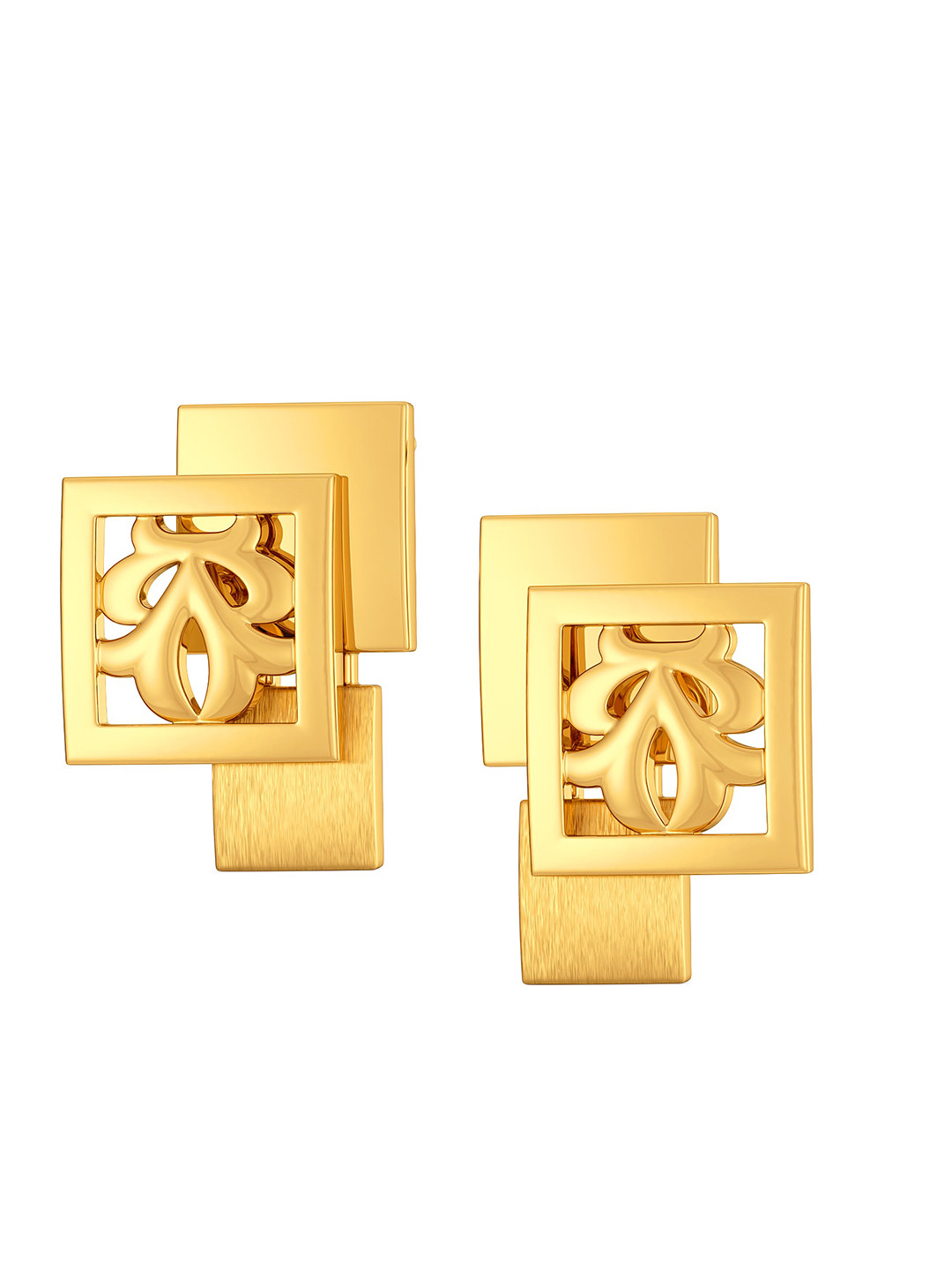 

MELORRA Collar Crowd 18KT Gold Stud Earrings-5.71gm