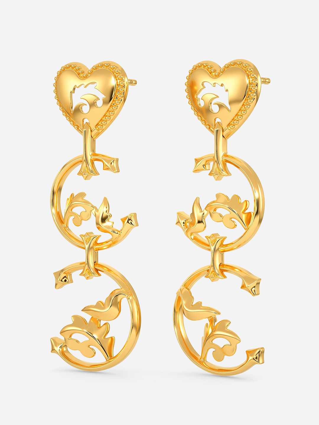 

MELORRA A Dream Come True 18KT Gold Earrings - 4.87 gm