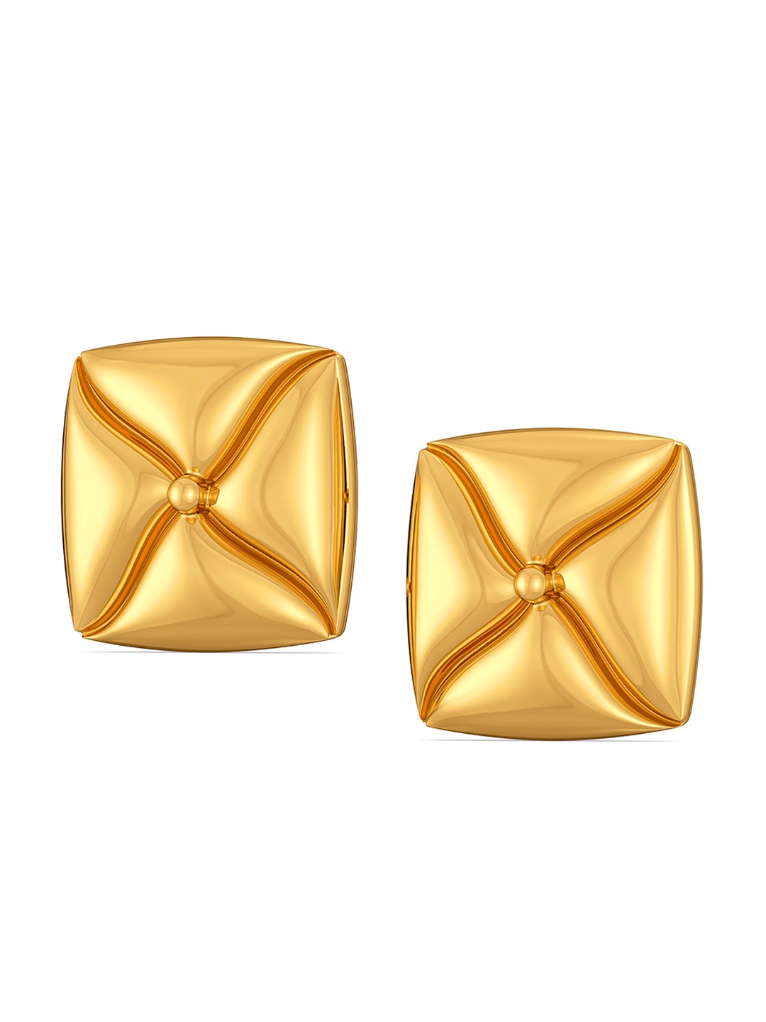

MELORRA Mood O Comfy 18KT Gold Stud Earrings-3.87gm
