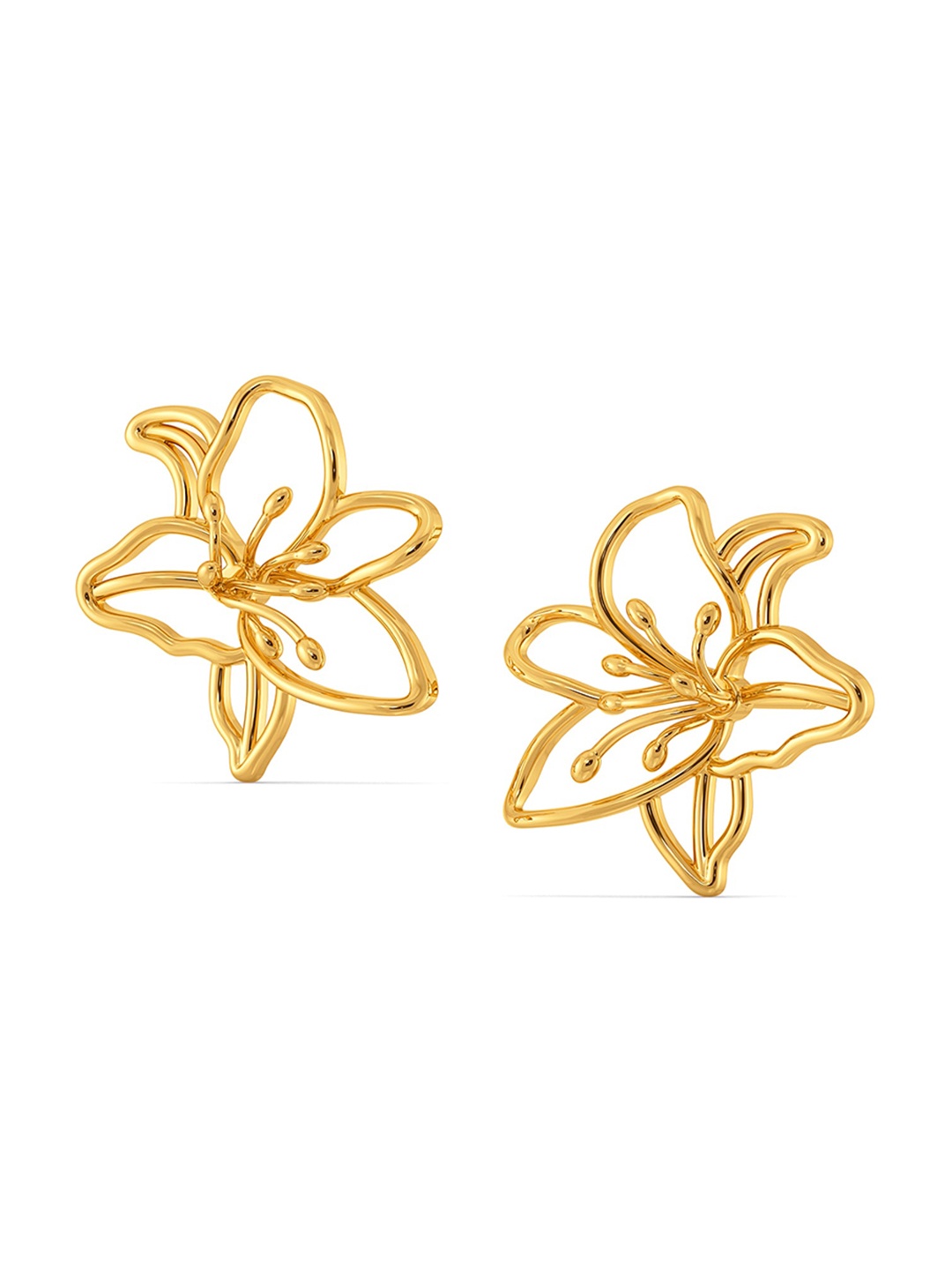 

MELORRA Lily Wonderland 18KT Gold Stud Earrings - 4.57 gm