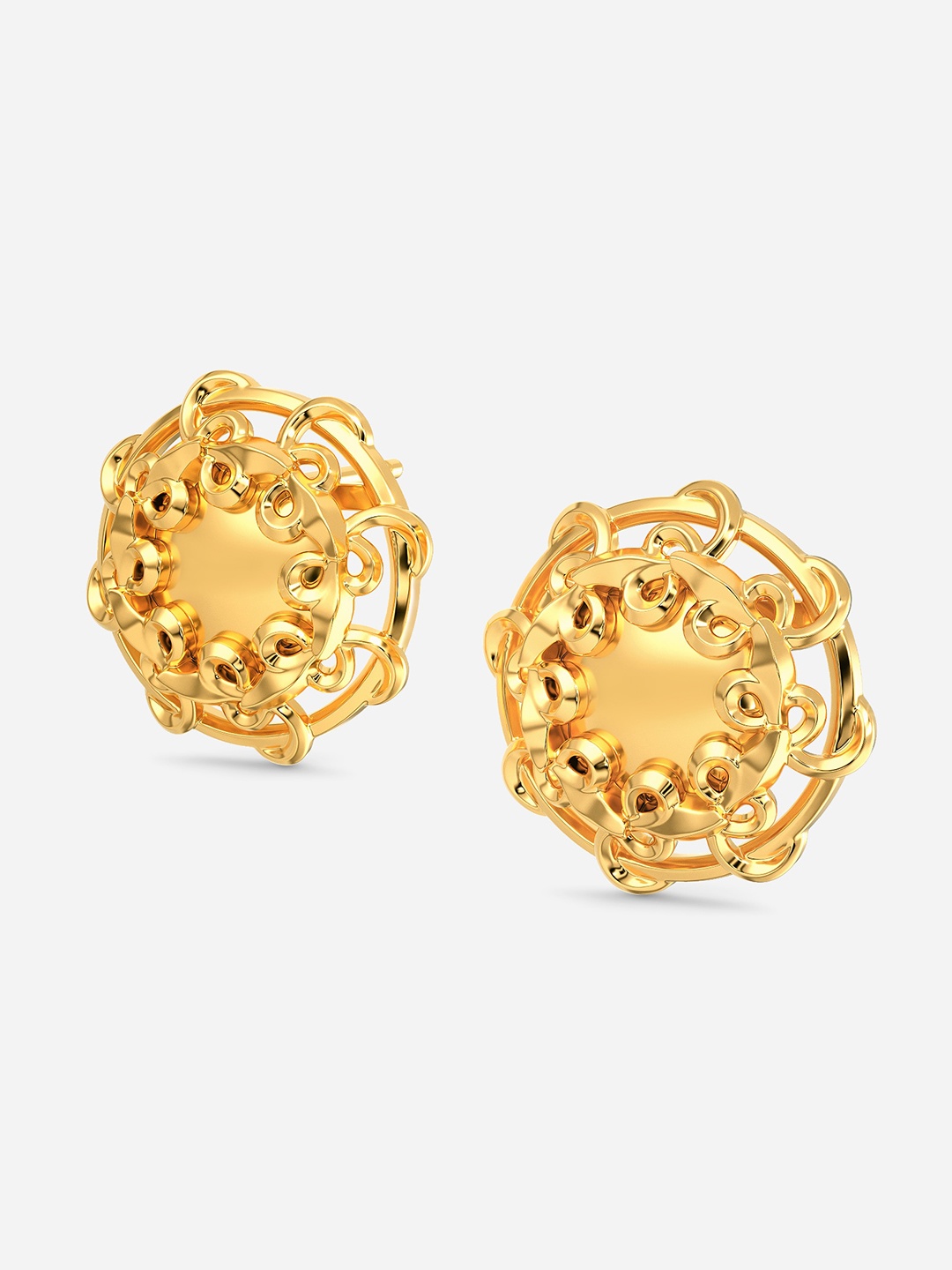

MELORRA Down The Rabbit Hole 18KT Gold Stud Earrings - 4.42 gm