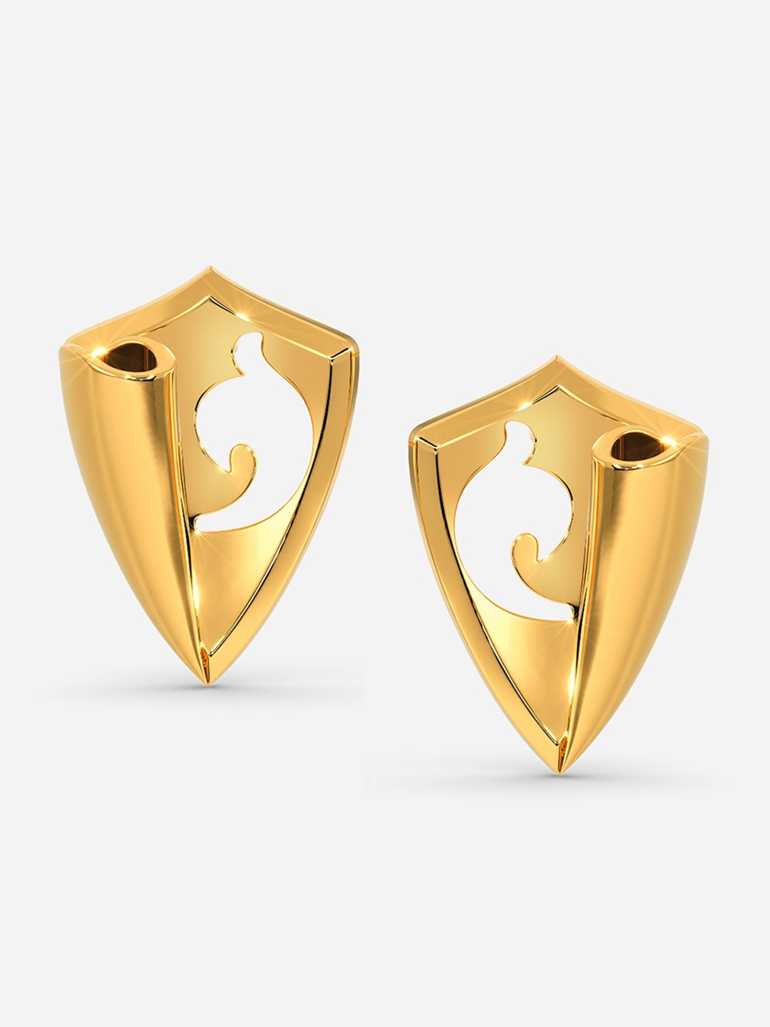 

MELORRA Belle of the Ball 18KT Gold Stud Earring- 3.43gm, Yellow