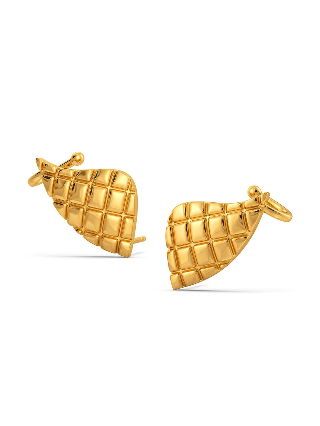 

MELORRA Sleek Slinks 18KT Gold Stud Earring- 6.12gm