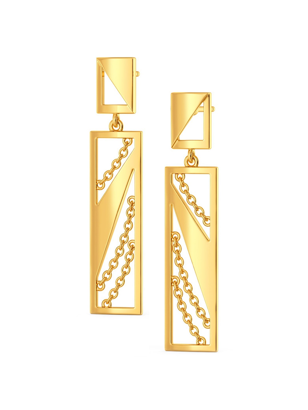 

MELORRA Chic Suede 18KT Gold Drop Earring- 7.29gm, Yellow