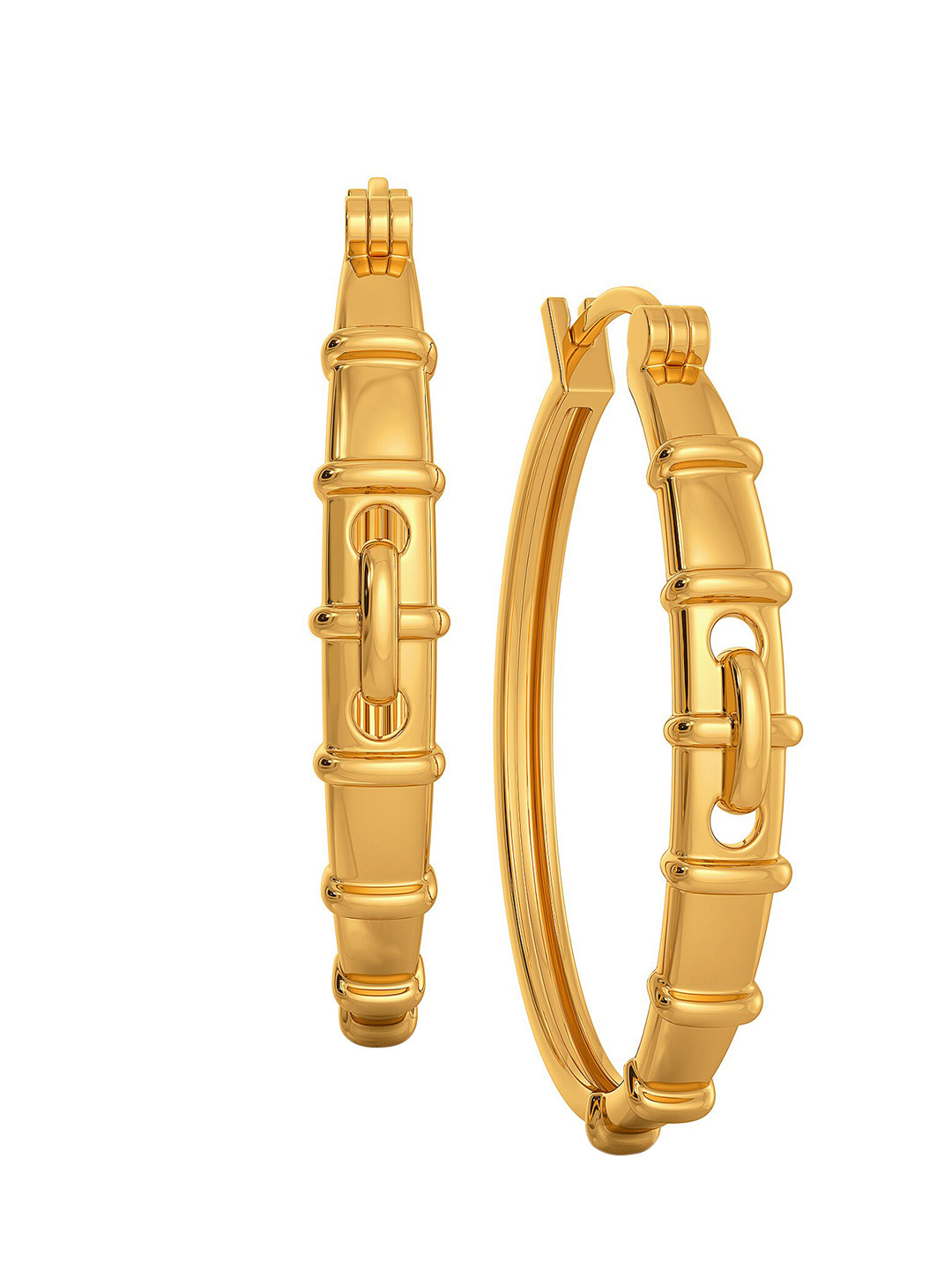 

MELORRA Bona Fide Rider 18KT Gold Hoop Earrings- 6.63 gm
