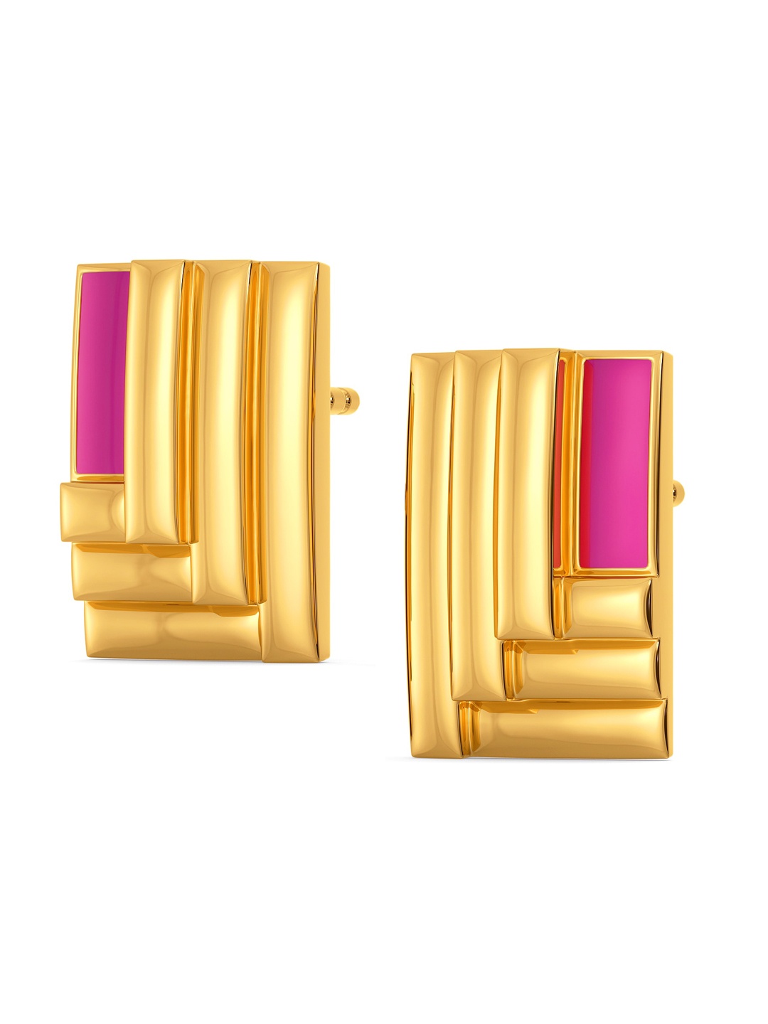 

MELORRA Rave O Pink 18KT Gold Stud Earrings-3.94gm