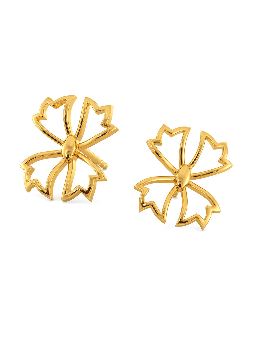 

MELORRA Blossom Bash 18KT Gold Stud Earring- 2.2 gm
