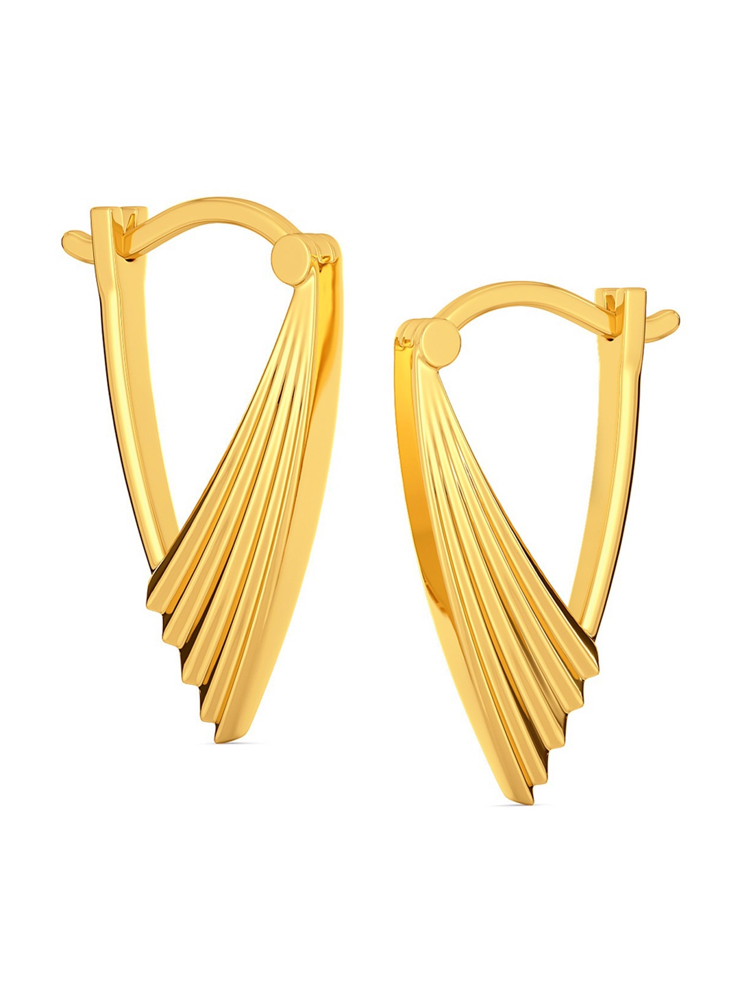 

MELORRA Frill Utopia 18-Karat Gold Hoop Earrings 5.1 gm