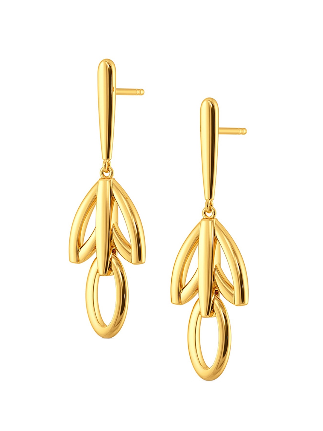 

MELORRA Edgy Messy 18KT Gold Earrings - 6.04 gm