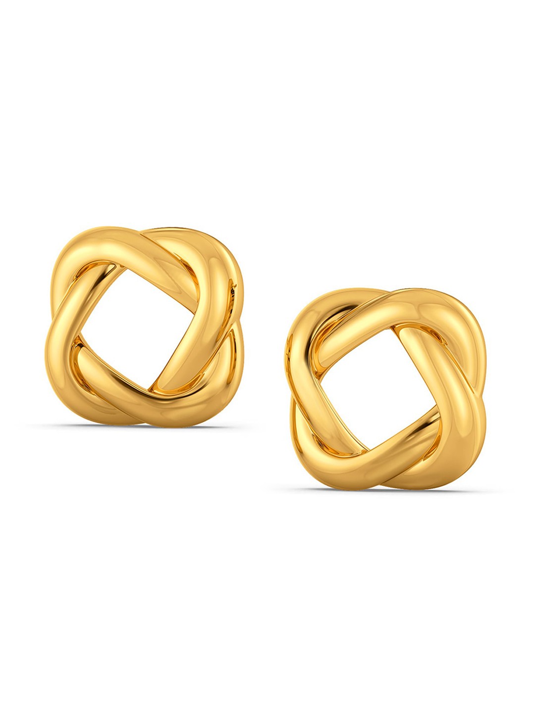 

MELORRA Bare to Bae 18KT Gold Stud Earrings-5.7gm